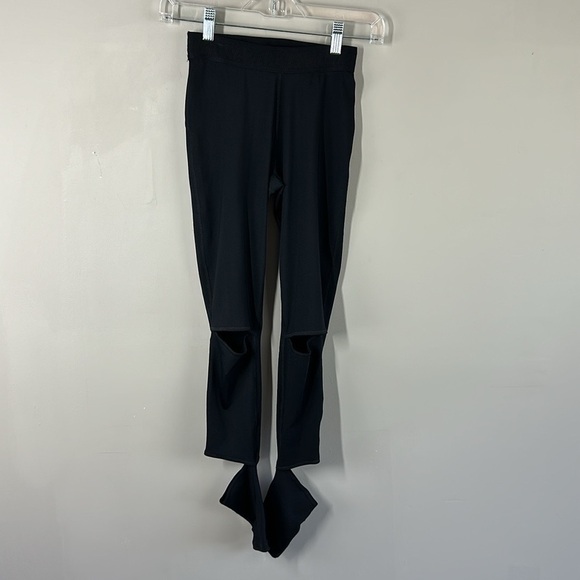 NWT Ivy Park Black Slash Leggings Size XS - Picture 4 of 14
